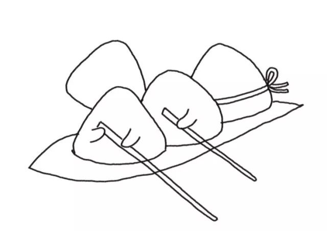 端午节简笔画粽子龙舟队的画法步骤-图4