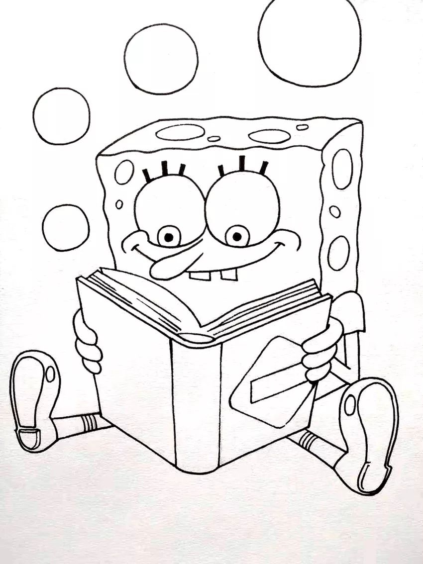 步骤3：用勾线笔对铅笔稿进行勾线。