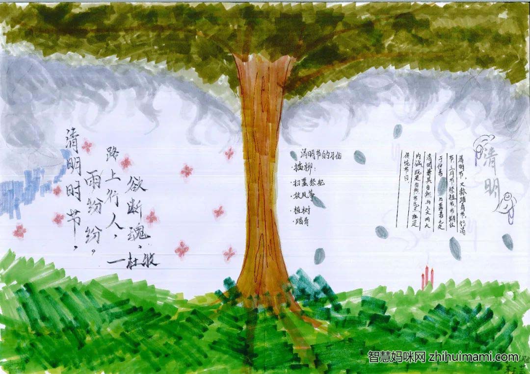 清明节手抄报好看简单-图4