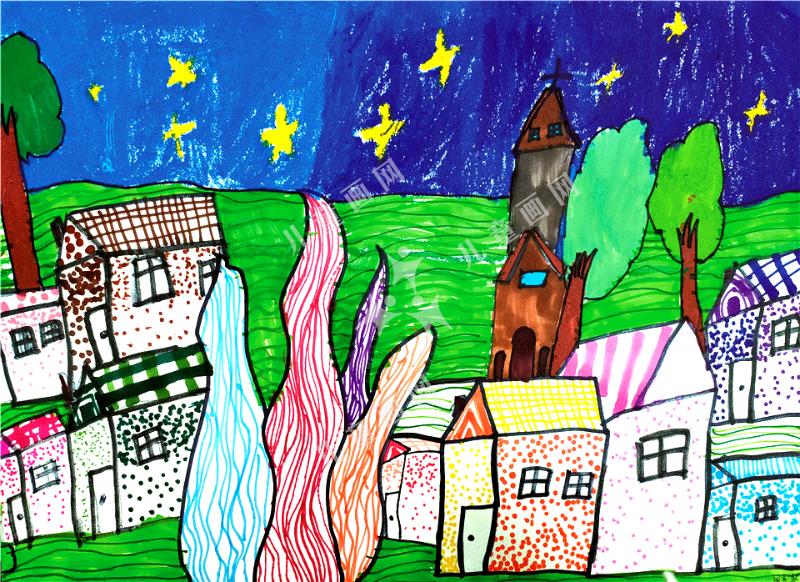 创意儿童作品--星空