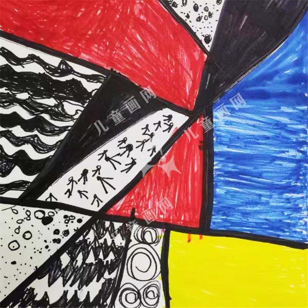 儿童创意作品-面的切割