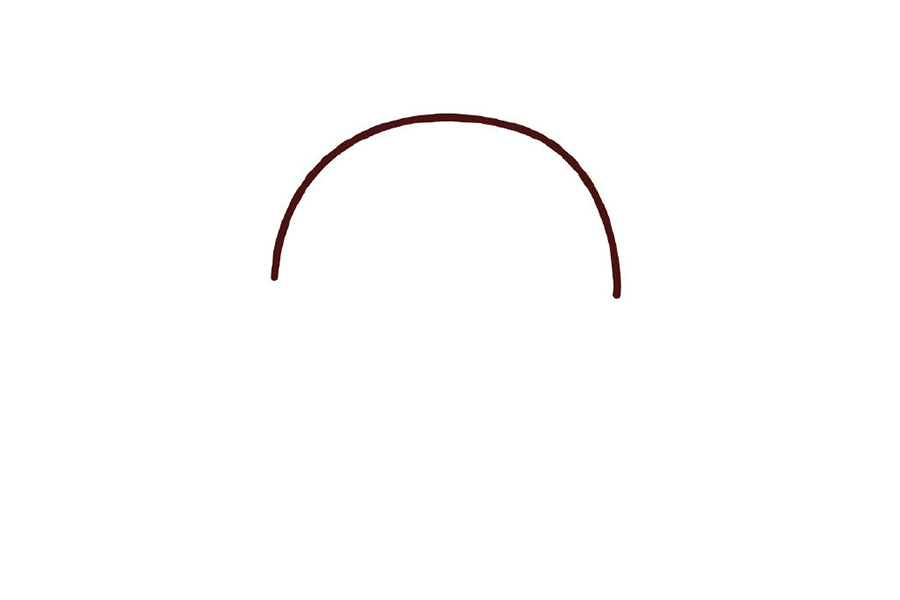 可爱龙猫简笔画画法图解-图1