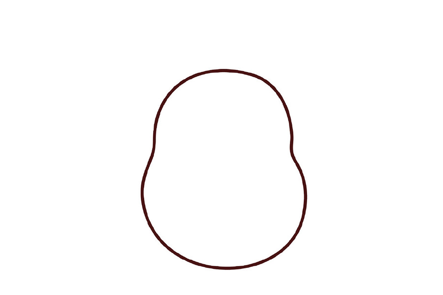 可爱龙猫简笔画画法图解-图2