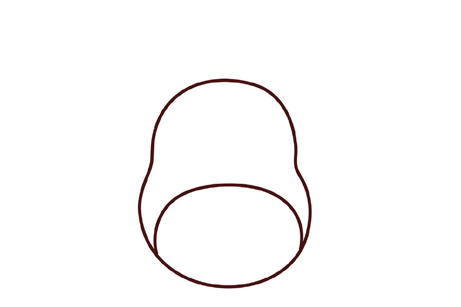 可爱龙猫简笔画画法图解-图3