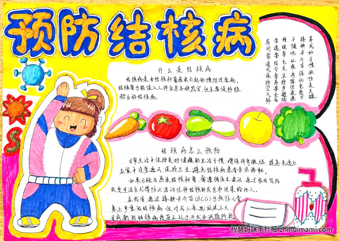 “遏制结核，健康和谐”世界肺结核日手抄报（6张）-图3