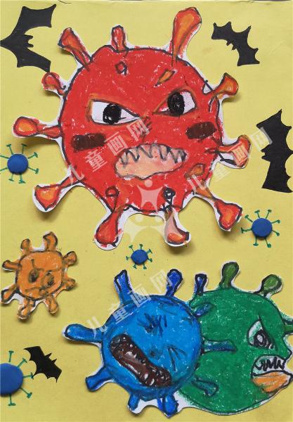 新型冠状病毒肺炎绘画欣赏