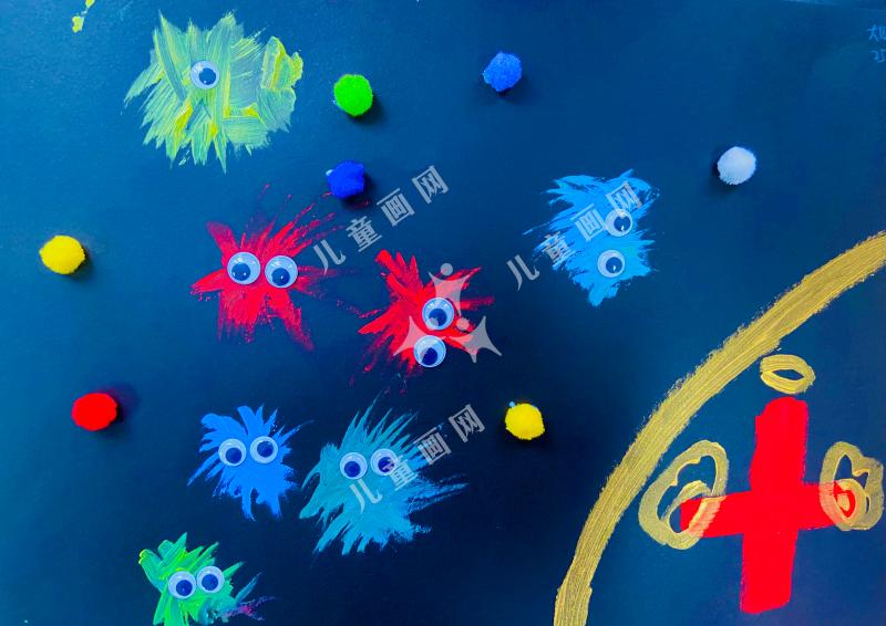 儿童创意画守护生命