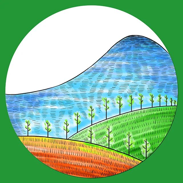 步骤3：用马克笔给画面上色，色彩方面可以根据自己喜好做新的尝试。