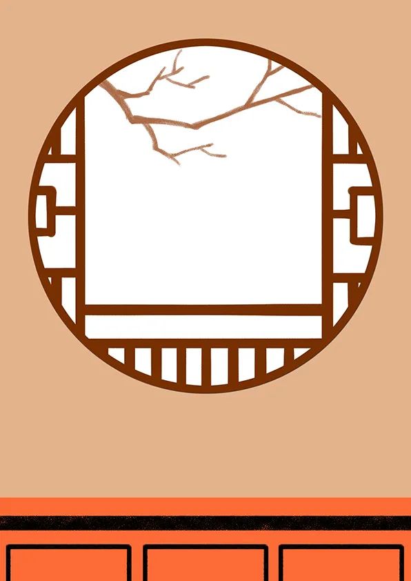 步骤2：然后，我们在另一块素描纸上绘制花瓶，并将花瓶剪下粘贴到画面合适的位置，画出瓶中的绿叶。