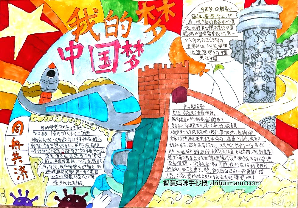 我的中国梦主题手抄报-图2