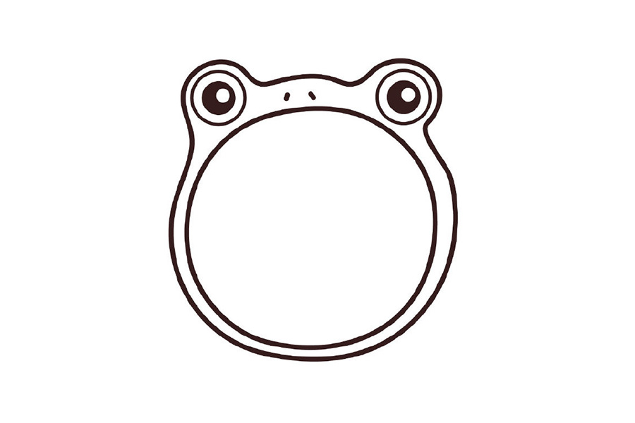 皮卡丘和他的朋友们系列之蚊香蛙简笔画画法步骤-图4