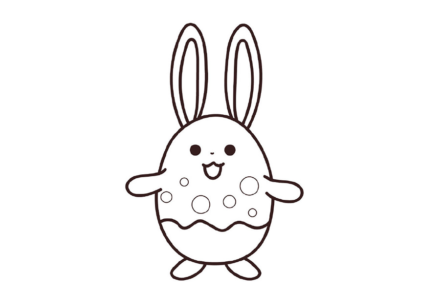 皮卡丘和他的朋友们系列之玛力露丽简笔画画法步骤-图6