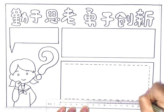 小学生勤于思考勇于创新的手抄报-图2