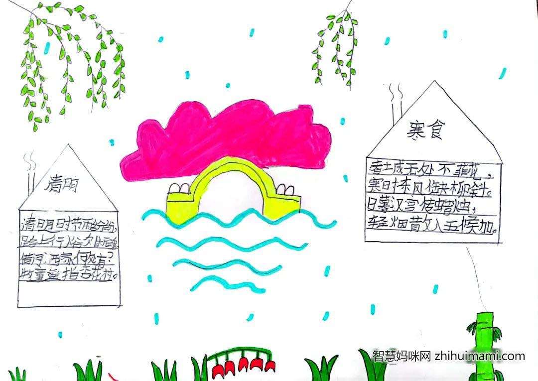 小学二年级清明节手抄报-图4