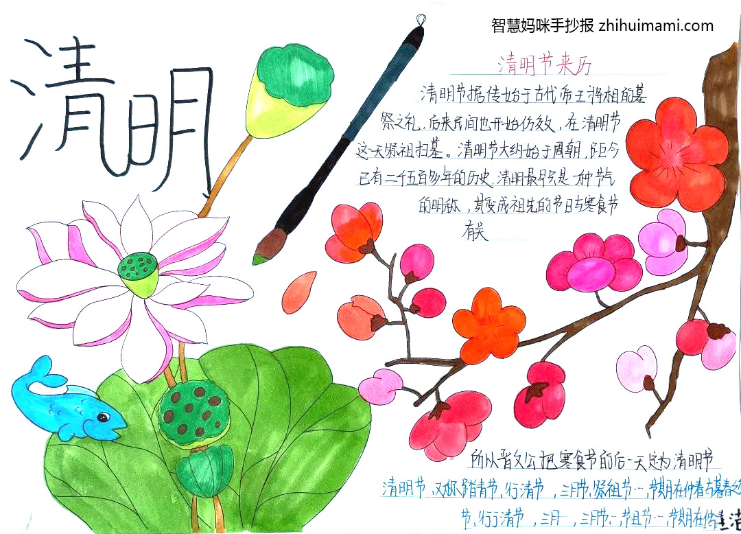 2022清明节缅怀先烈手抄报图片（7张）-图4