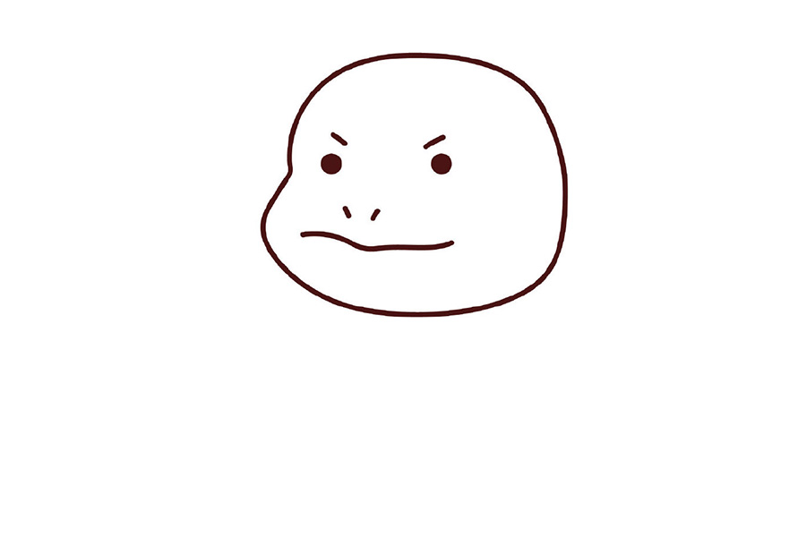 皮卡丘和他的朋友们系列之杰尼龟简笔画画法步骤-图2