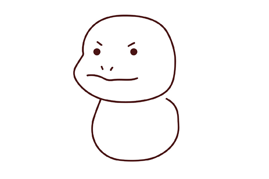 皮卡丘和他的朋友们系列之杰尼龟简笔画画法步骤-图3