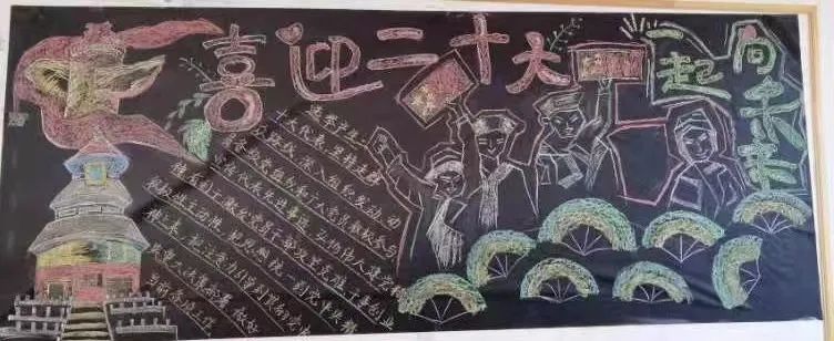 “喜迎二十大，永远跟党走”主题黑板报（12张）-图6