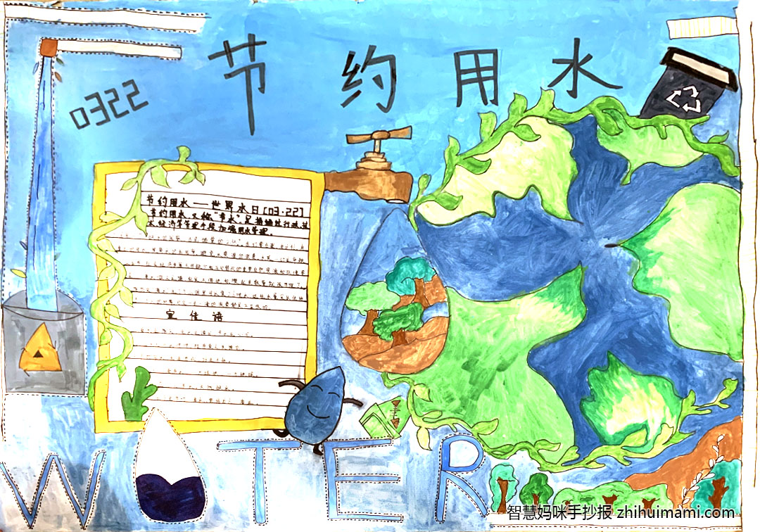 环保宣传小报这样画简单-图1