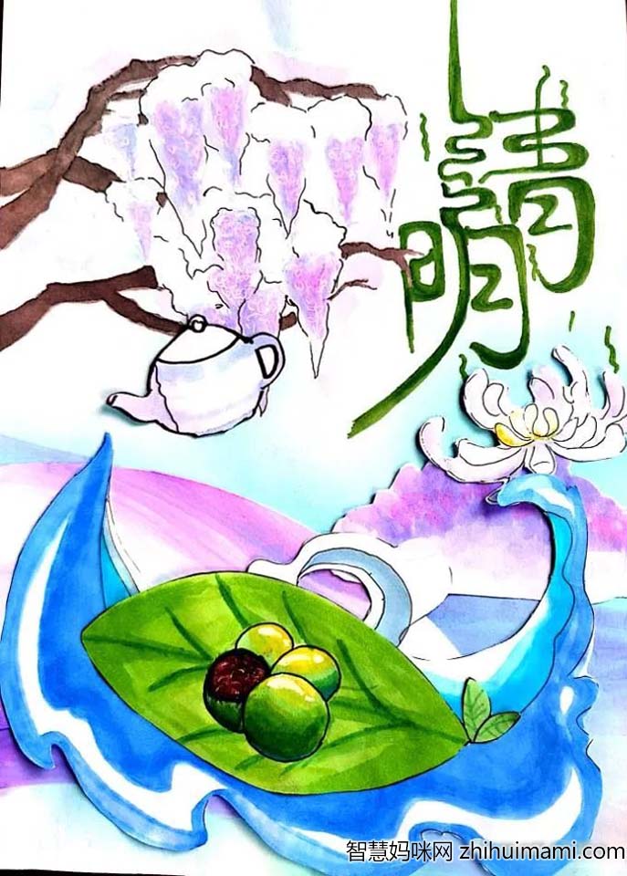 清明节主题绘画作品展示-图3