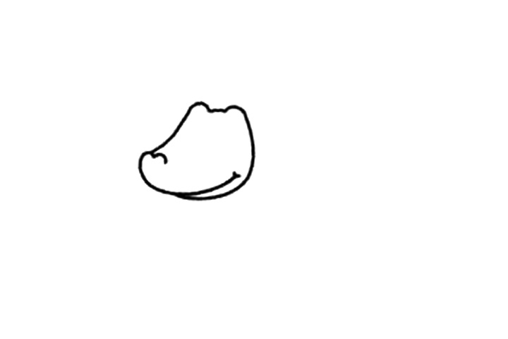 简单鳄鱼的简笔画画法步骤-图1