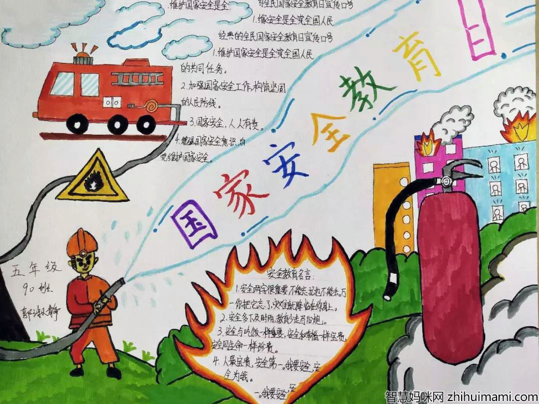全民国家安全教育日手抄报优秀作品-图1