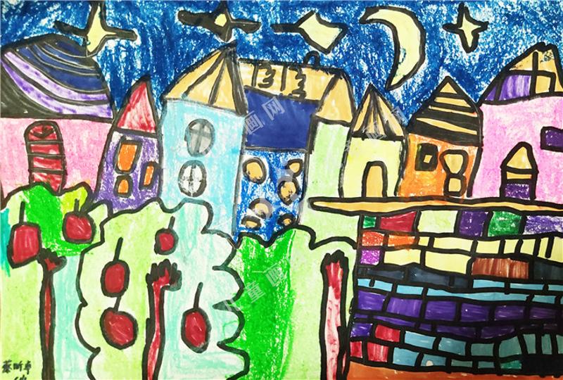 送给医生彩色的家创意画