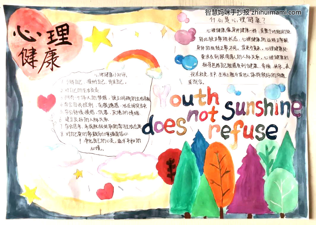 六年级心理健康教育手抄报绘画（7张）-图5