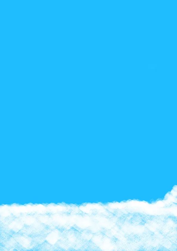 步骤1：首先我们在蓝色卡纸上画出雪地。