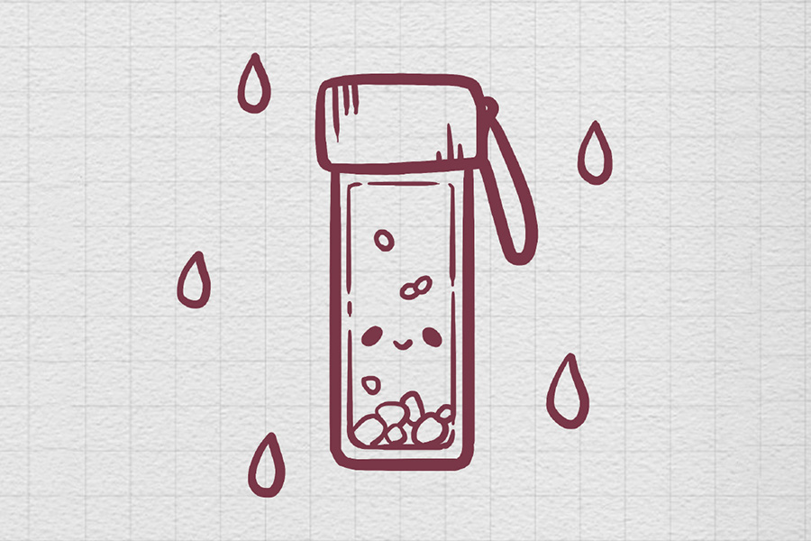 出行必备小物简笔画图片-图8