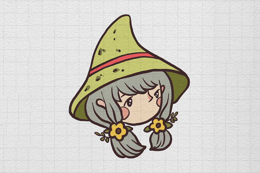 魔法少女简笔画