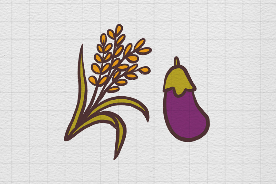 向往的田园生活简笔画图片-图2