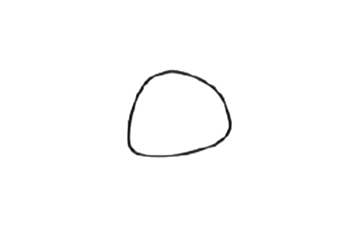 简单可爱螃蟹简笔画画法步骤-图1