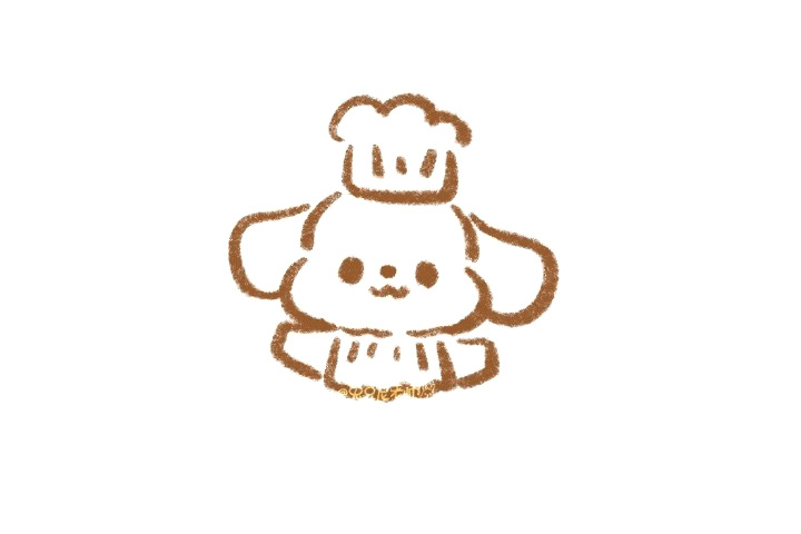 萌萌的可爱简笔画兔兔厨师-图2