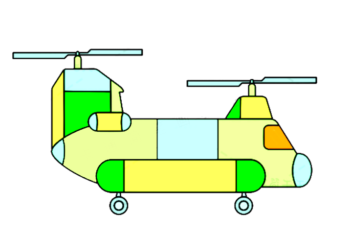 简单的军用飞机简笔画教程