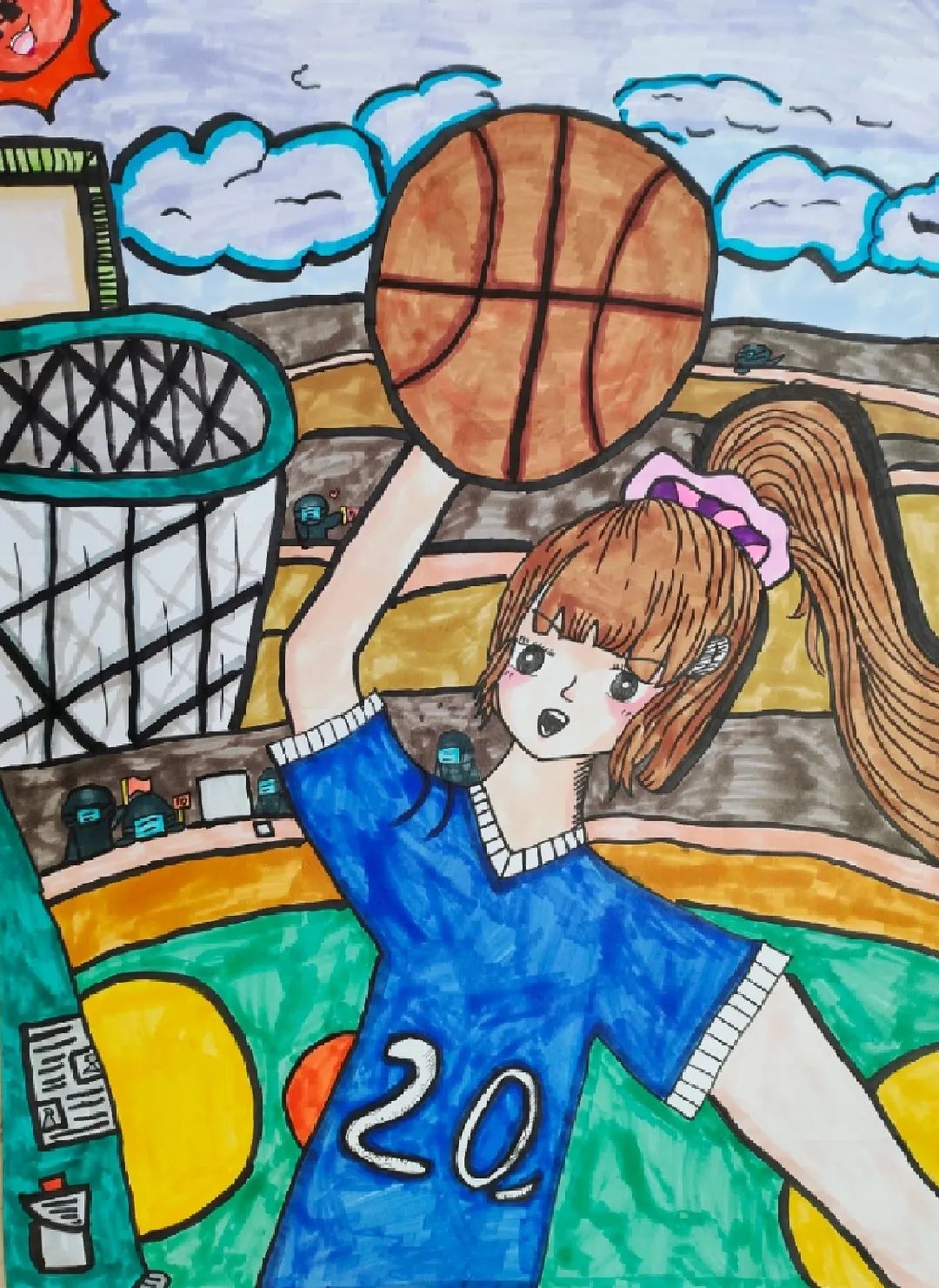 2022杭州亚运会主题绘画 活力启“杭” 共绘亚运-图1