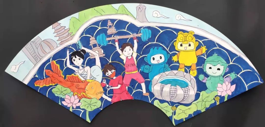 童眼看亚运 描绘心目中的亚运会-图1