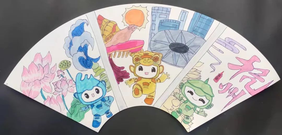 童眼看亚运 描绘心目中的亚运会-图3