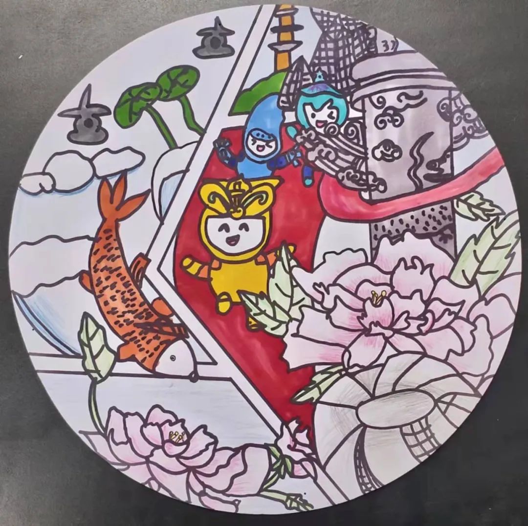 童眼看亚运 描绘心目中的亚运会-图13