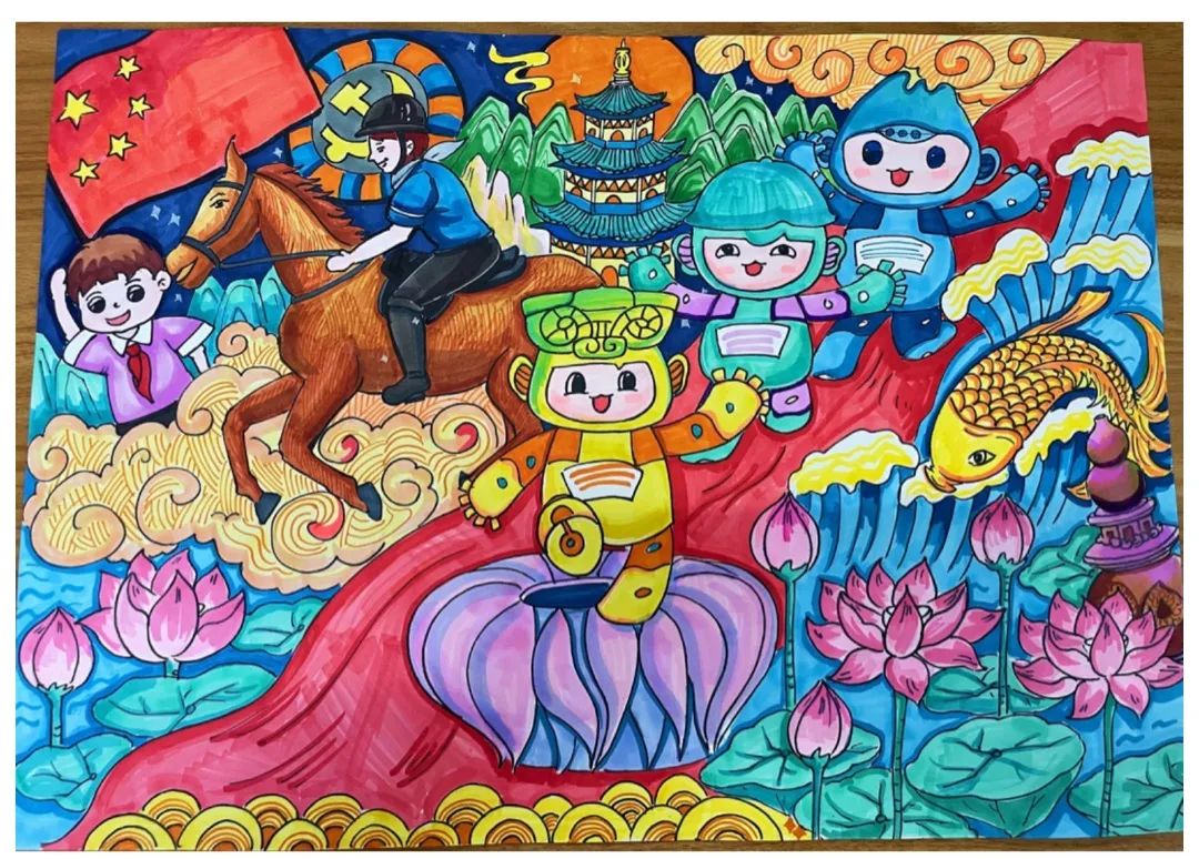 步骤11：《红领巾迎亚运》