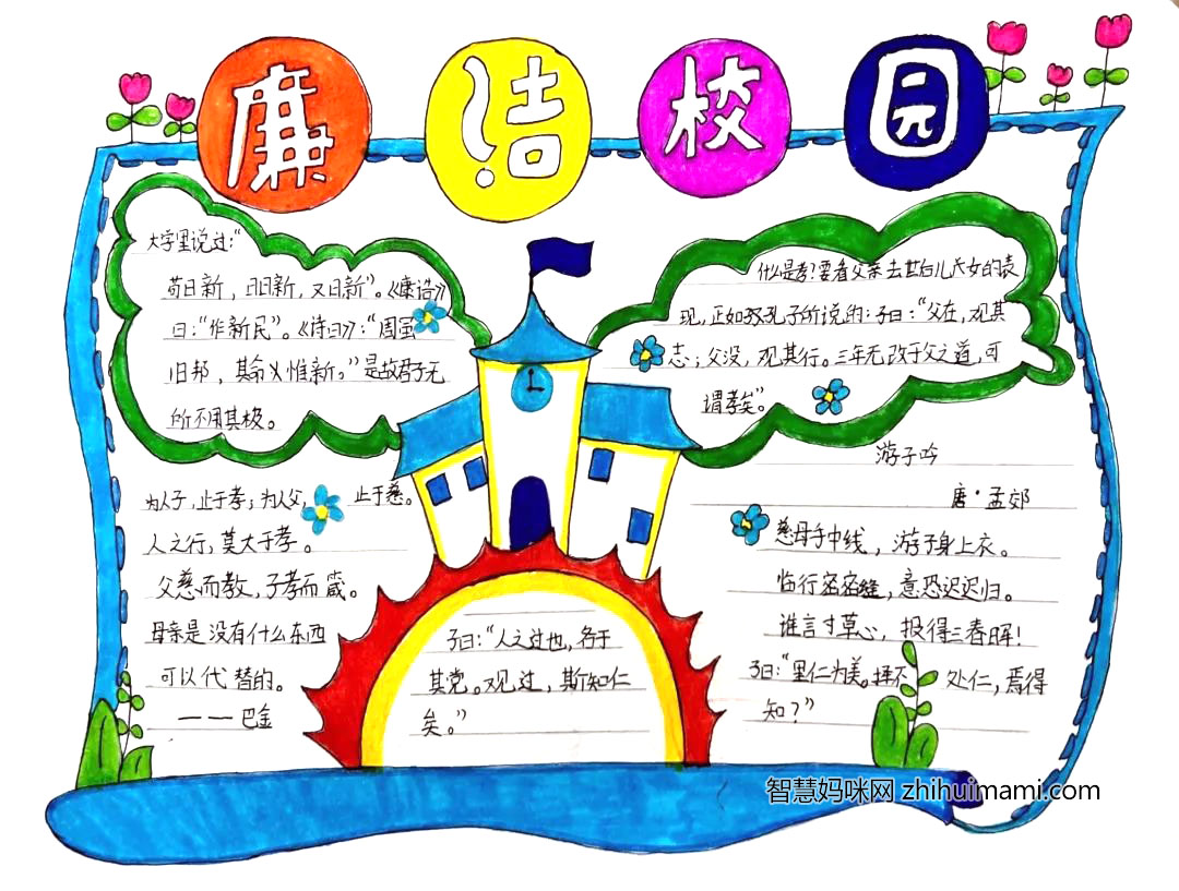 简单的廉洁文化手抄报怎么画-图1
