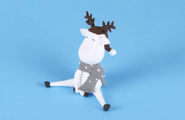 白色麋鹿粘土教程