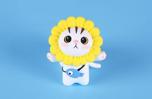 可爱的向日葵猫咪粘土步骤