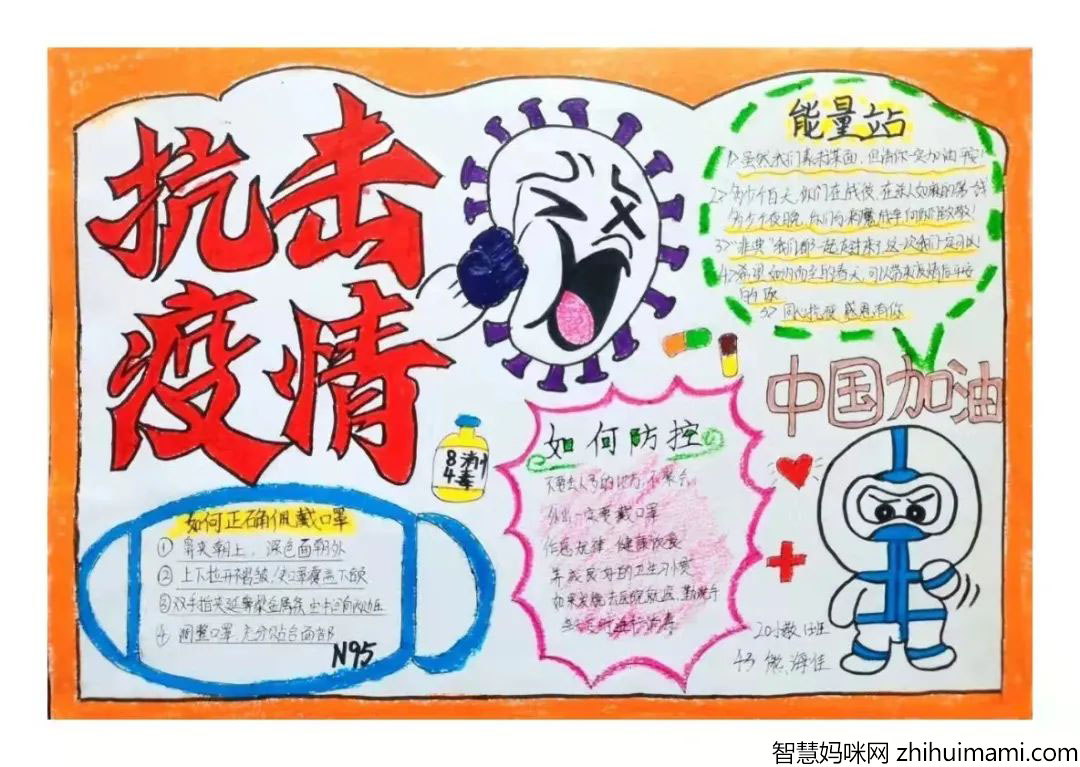 抗疫手抄报图片大全-图4