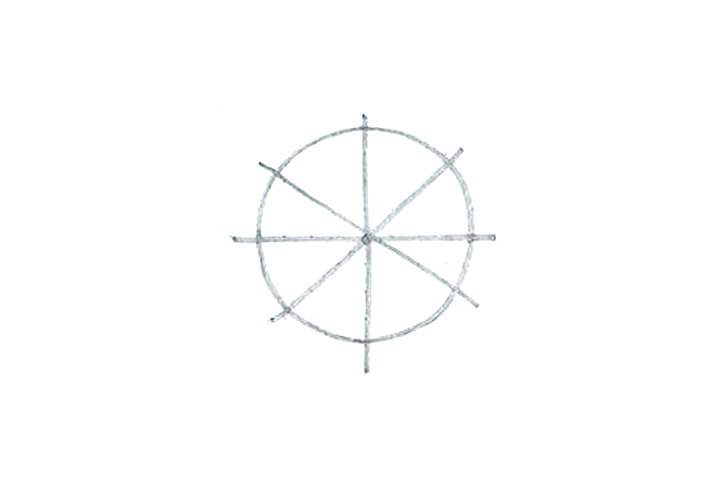 详细花朵绘画步骤 蝴蝶花花朵简笔画画法-图1