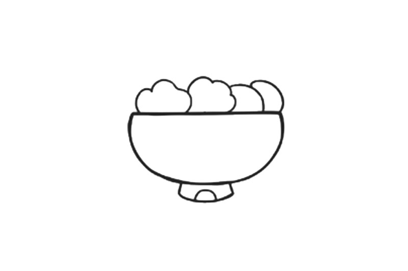 简单可爱火锅简笔画画法-图2