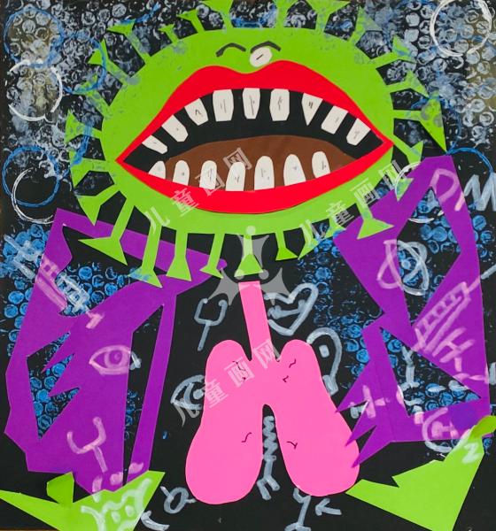 防疫宣传绘画儿童版