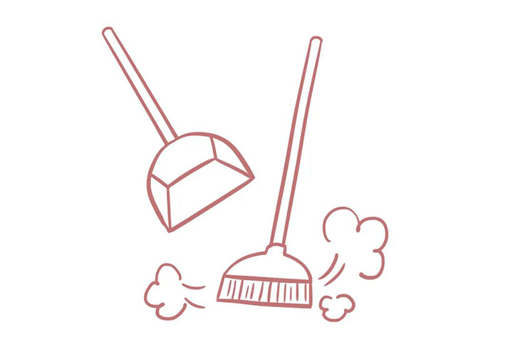 劳动节绘画素材扫把与畚斗简笔画画法步骤-图11