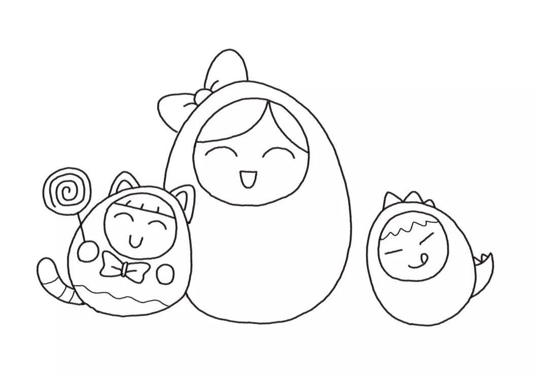 母亲节简笔画 妈妈是家里的不倒翁-图4