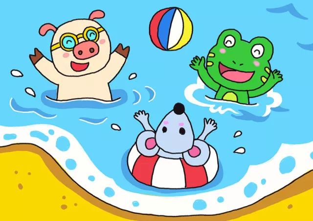 快乐假期 暑假生活简笔画